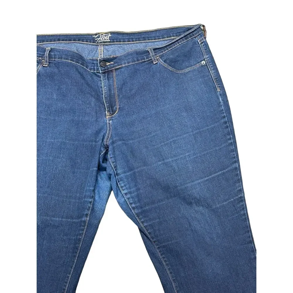 Old Navy The Flirt Bootcut Jeans Womens Size 20 Dark Wash Blue‎ Denim